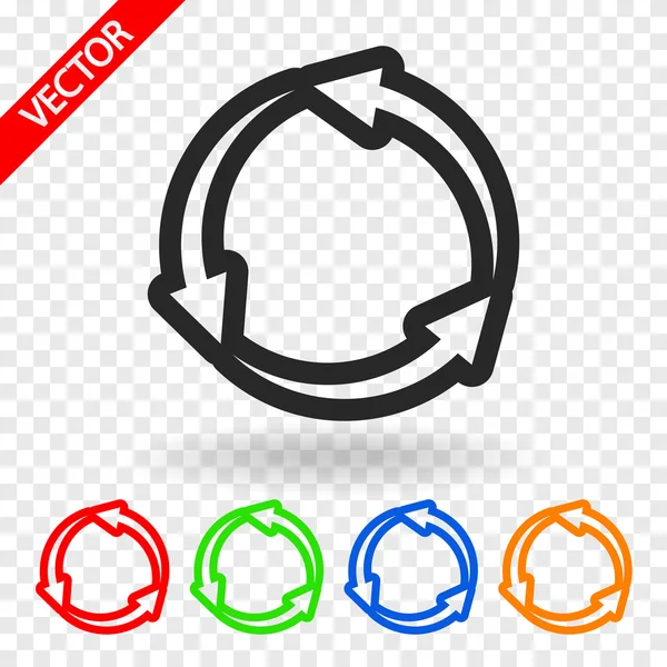 Circular arrows icon — Stock Vector