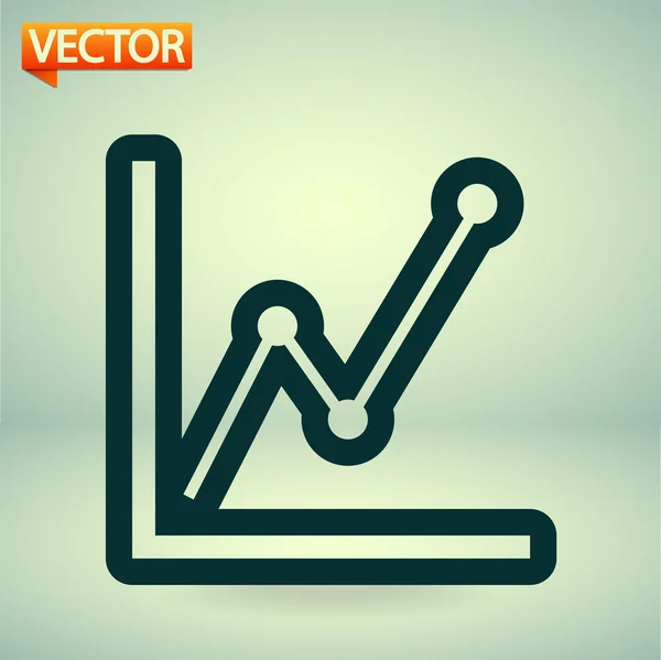 Chart icon — Stock Vector