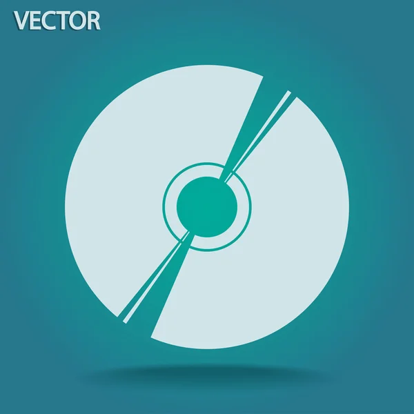 CD- eller dvd-ikonen — Stock vektor