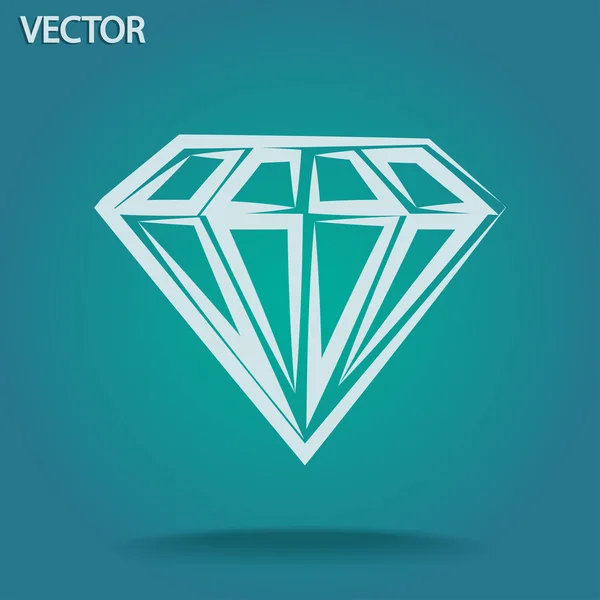 Ikona diamentów — Wektor stockowy