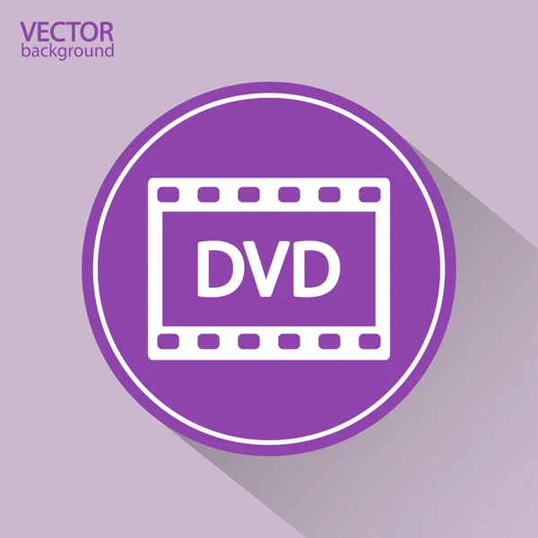 Видеоиконка DVD — стоковый вектор