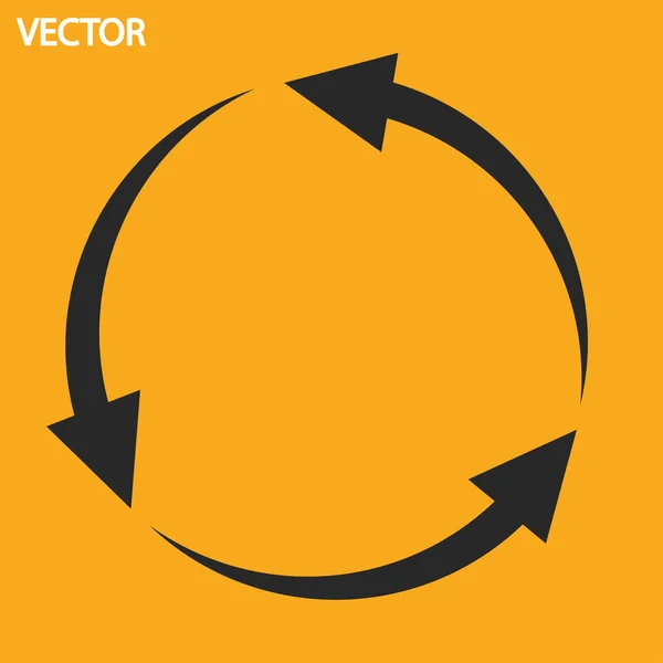 Ícone de setas circulares — Vetor de Stock