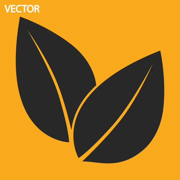 Icona delle foglie — Vettoriale Stock