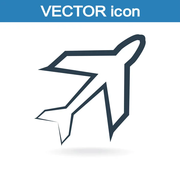Ikonen för flygplan — Stock vektor