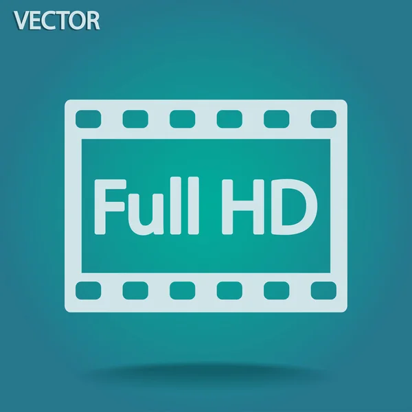 Ícone de vídeo Full HD — Vetor de Stock