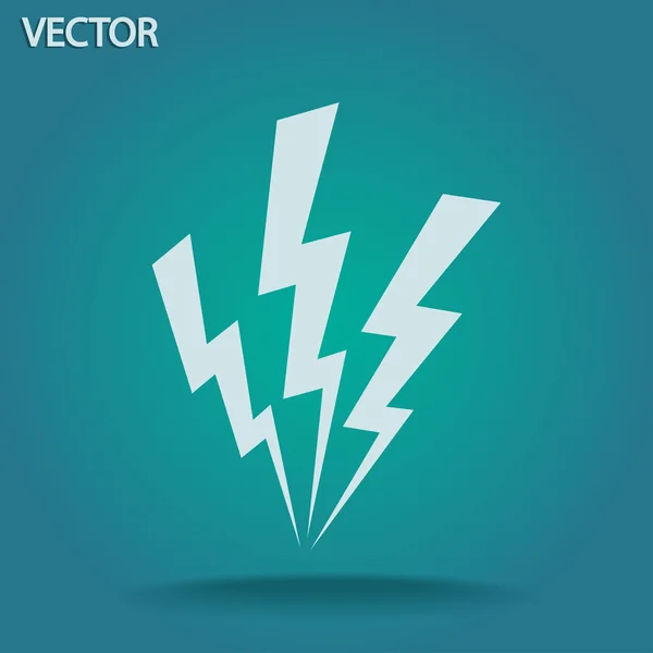 Lightning-ikonen — Stock vektor