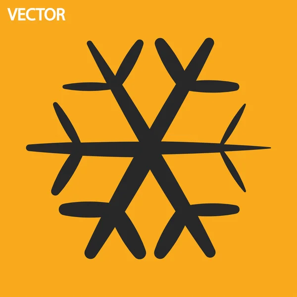 Vločka ikona — Stockový vektor