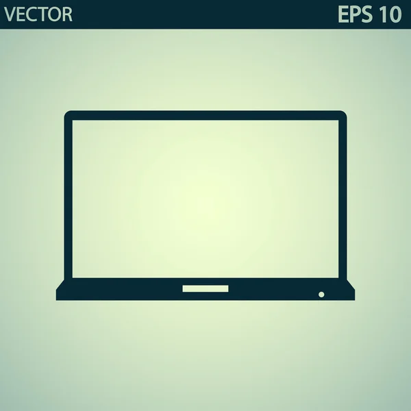 Laptop-Symbol — Stockvektor