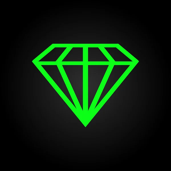 Diamantpictogram — Stockvector