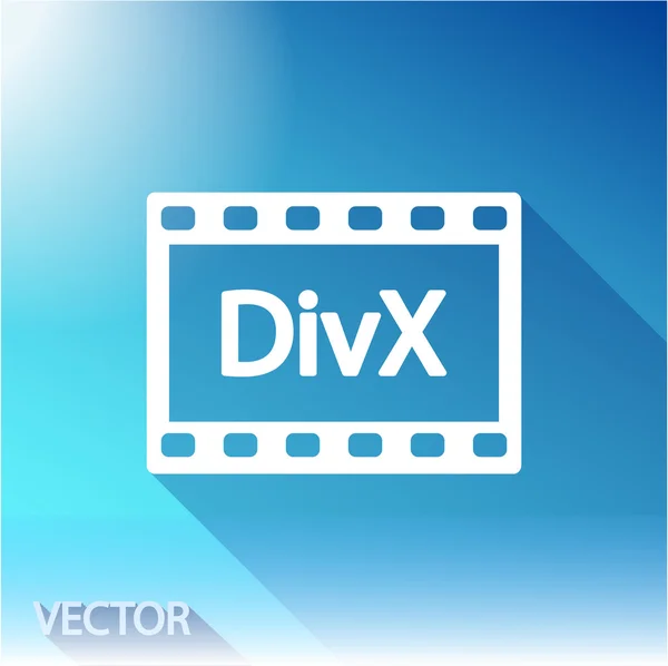 DivX icono de vídeo — Vector de stock