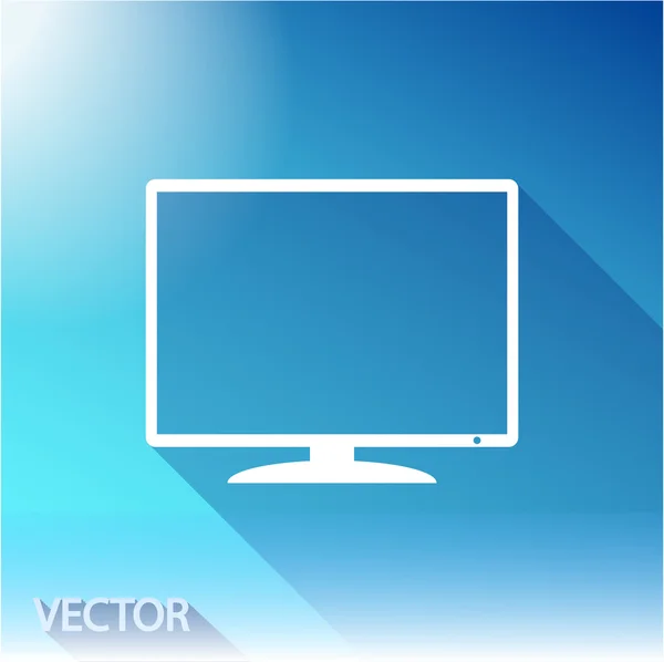 Diseño del icono del monitor — Vector de stock