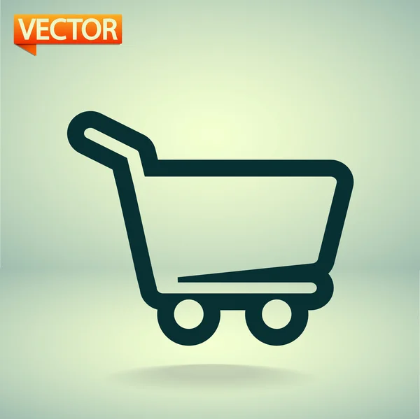 Ícone do carrinho de compras — Vetor de Stock