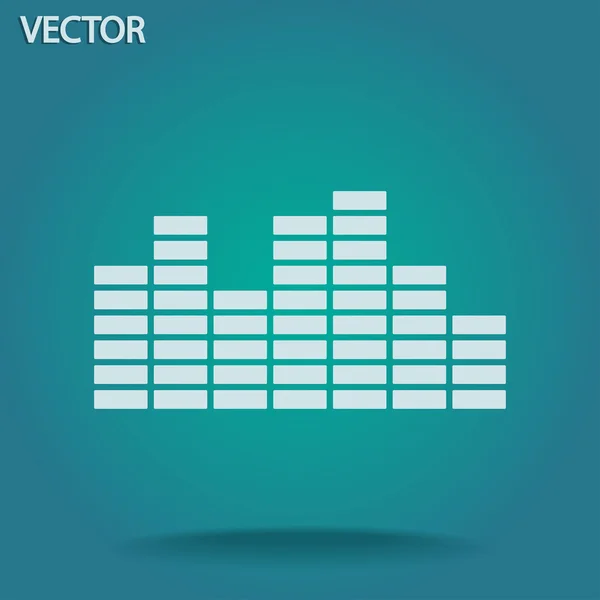 Ícone de música Soundwave — Vetor de Stock