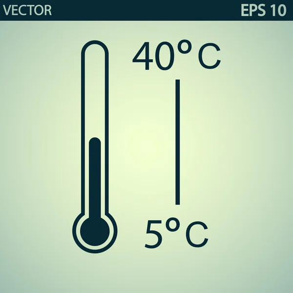 Termometern ikonen — Stock vektor