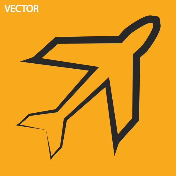 Icono del avión — Vector de stock