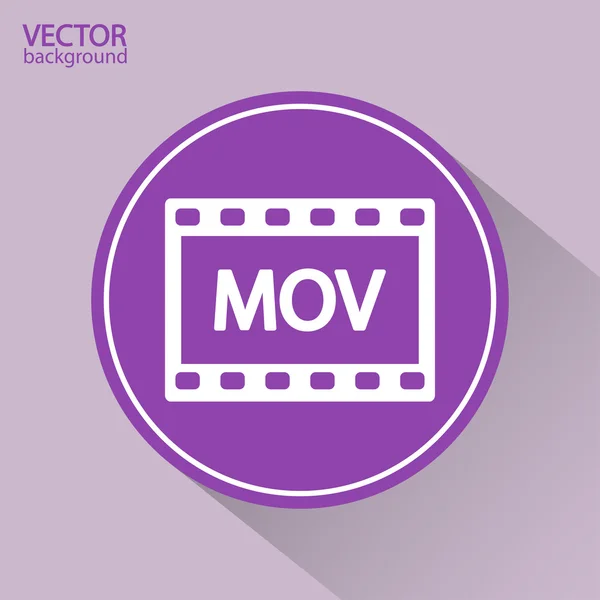 MOV video icon — Stock Vector