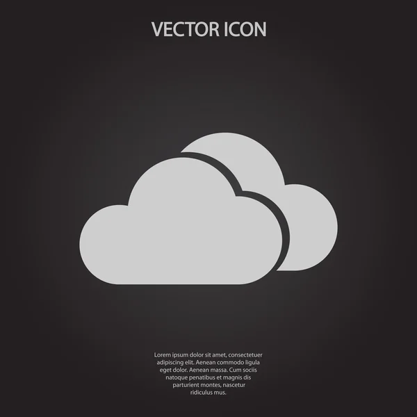 Ilustración del icono de nube — Vector de stock