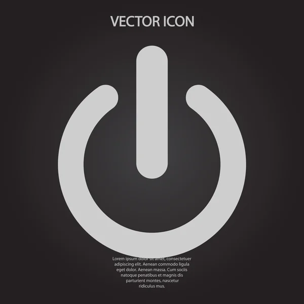 Ikona napájení — Stockový vektor
