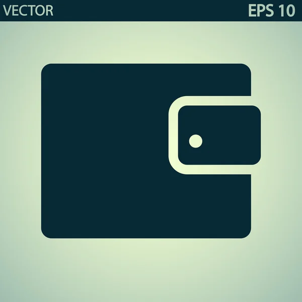 Icono de la cartera — Vector de stock