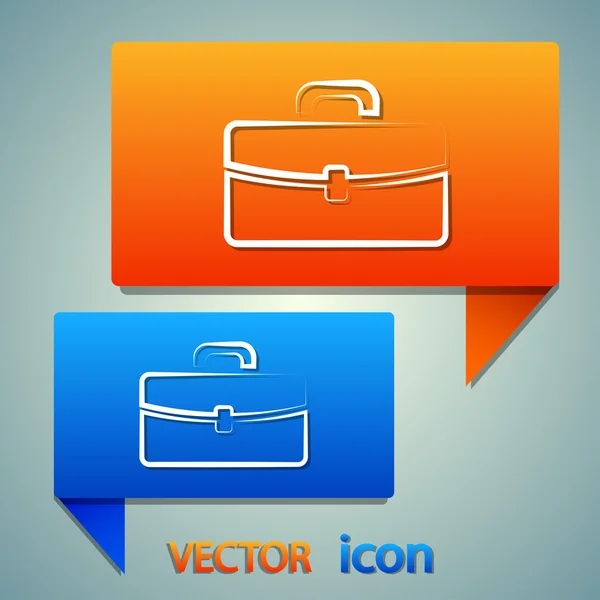 Diseño del icono del maletín — Vector de stock