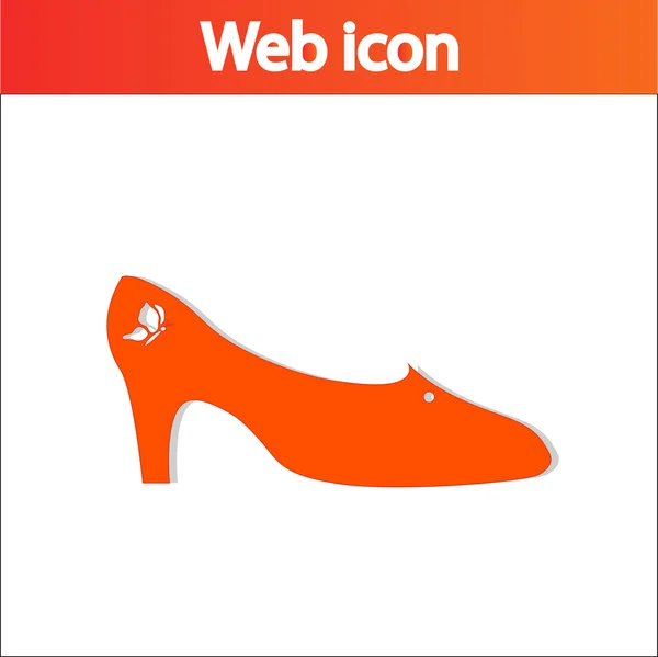 Women's shoes icon — Stock Vector