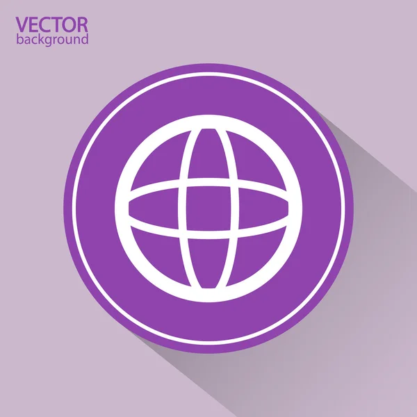 Globe-icoon — Stockvector