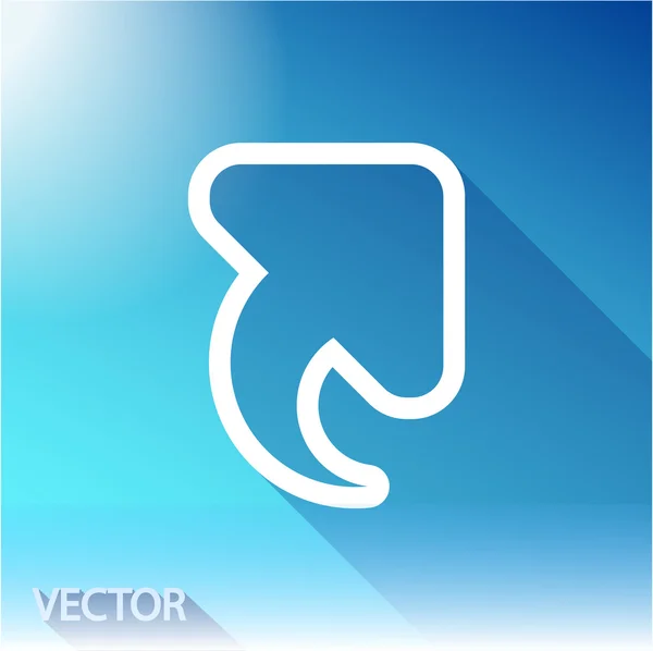 Icono flecha arriba — Vector de stock