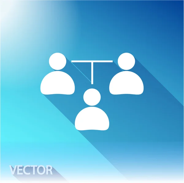 Komunikační koncept. ikona připojení — Stockový vektor