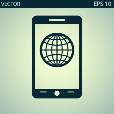 Mobil akıllı telefon simgesi