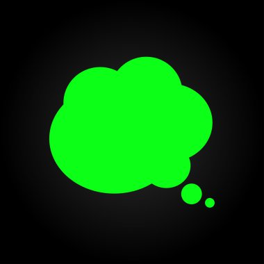 komik konuşma balonu simgesinin