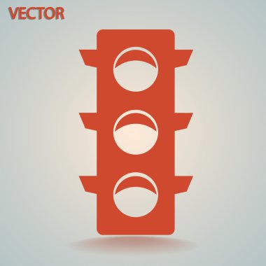trafik ışığı simgesi illüstrasyon