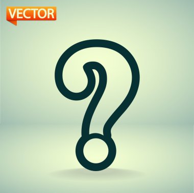 Soru işareti simgesi simgesi