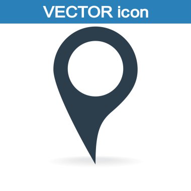 harita işaretçisi düz simgesi