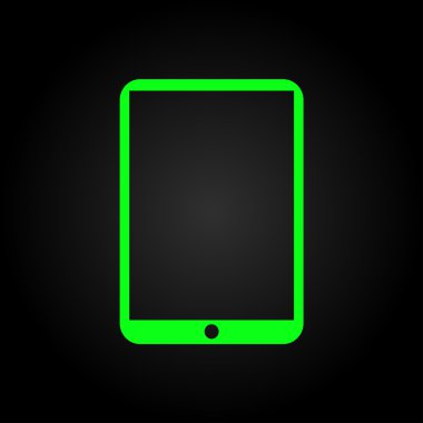 Modern dijital tablet pc simgesi