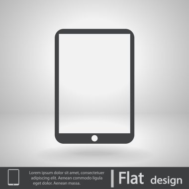 Modern dijital tablet pc simgesi