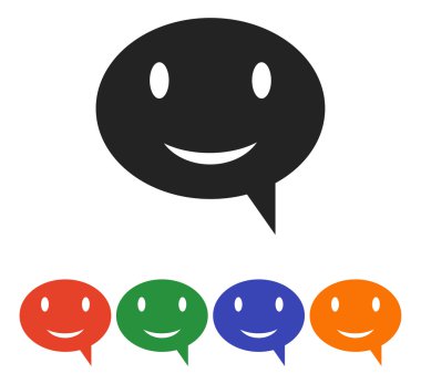 Gülümseyen baloncuk simgesi