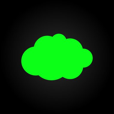 komik konuşma balonu simgesinin