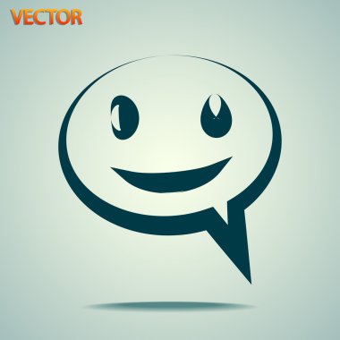 Gülümseyen baloncuk simgesi