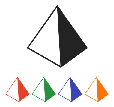 Piramit simgesi tasarım