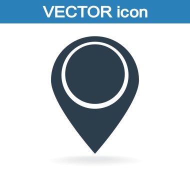 harita işaretçisi düz simgesi