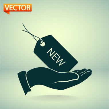 Etiketi simgesi tasarım