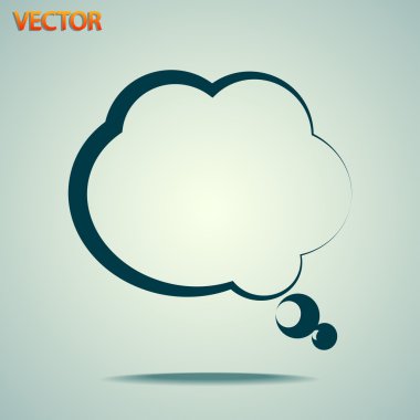 komik konuşma balonu simgesinin