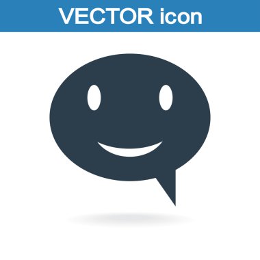 Gülümseyen baloncuk simgesi