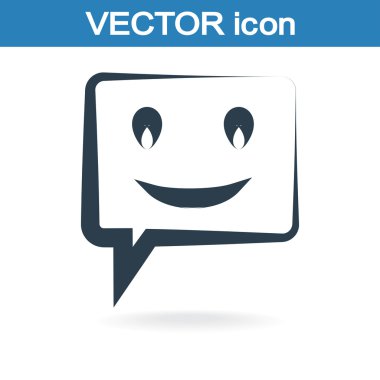 Gülümseyen baloncuk simgesi