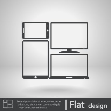 elektronik cihazlar simge kümesi