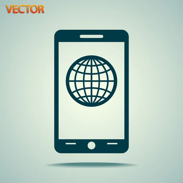 Mobiele smartphone pictogram — Stockvector