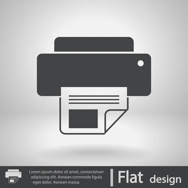 Conception d'icône d'imprimante — Image vectorielle
