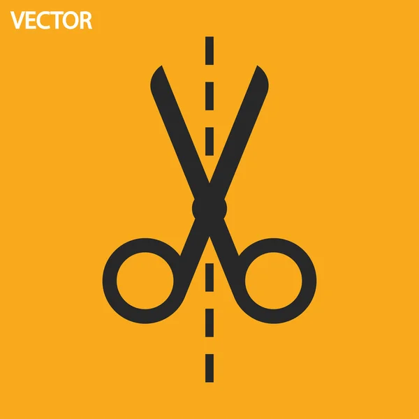 Ikonen för saxar — Stock vektor