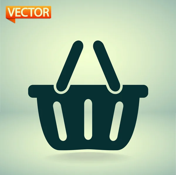 Warenkorb-Symbol — Stockvektor