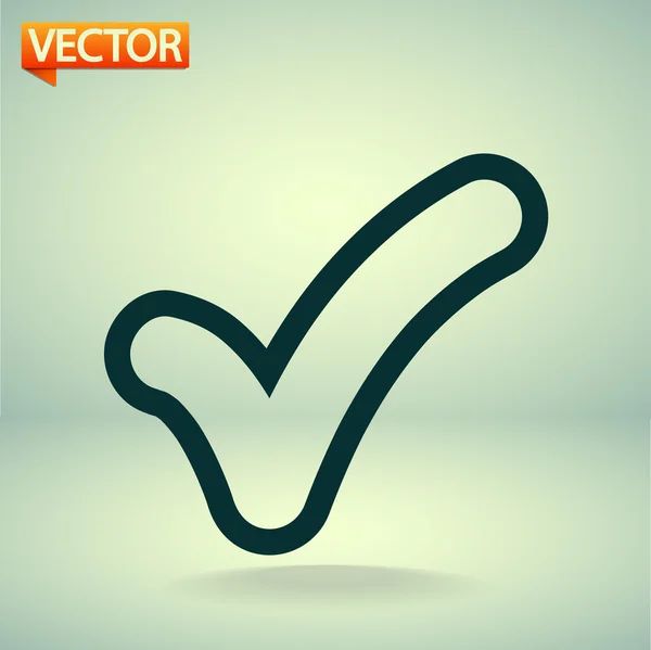 Pictogram bevestigen — Stockvector